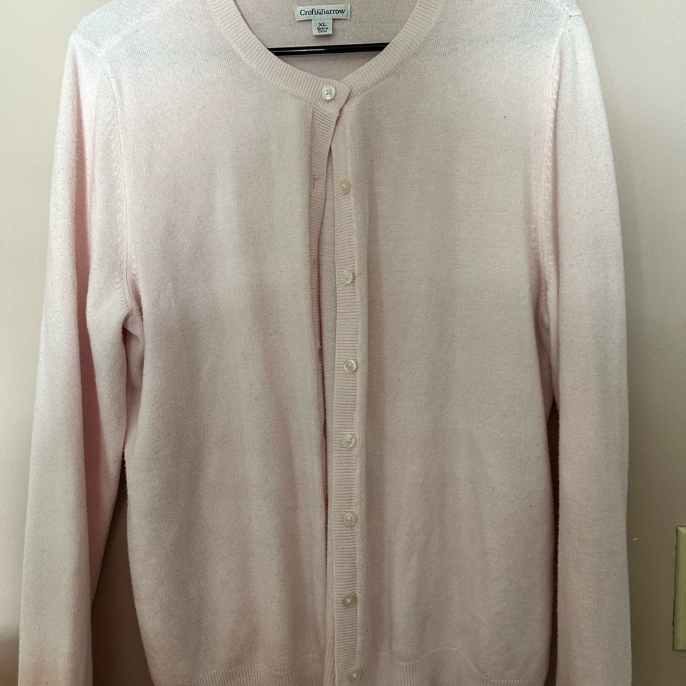 Croft & Barrow Light Pink Cardigan